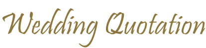 Wedding Quotation